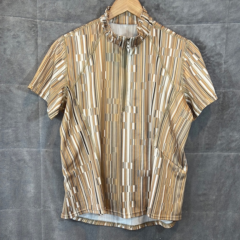 Kerrits Woman’s 1/2 Zip Short Sleeve Lightweight Equestrian Riding Shirt Large